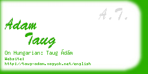 adam taug business card